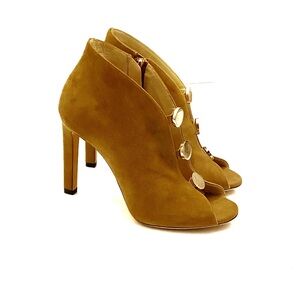 JIMMY CHOO Lorna Peep Toe Cutout Ankle Boots Size 6.5